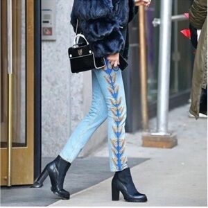 SANDRO PARIS FLAME EMBROIDERED JEANS VINTAGE
BLUE EUR SIZE 36